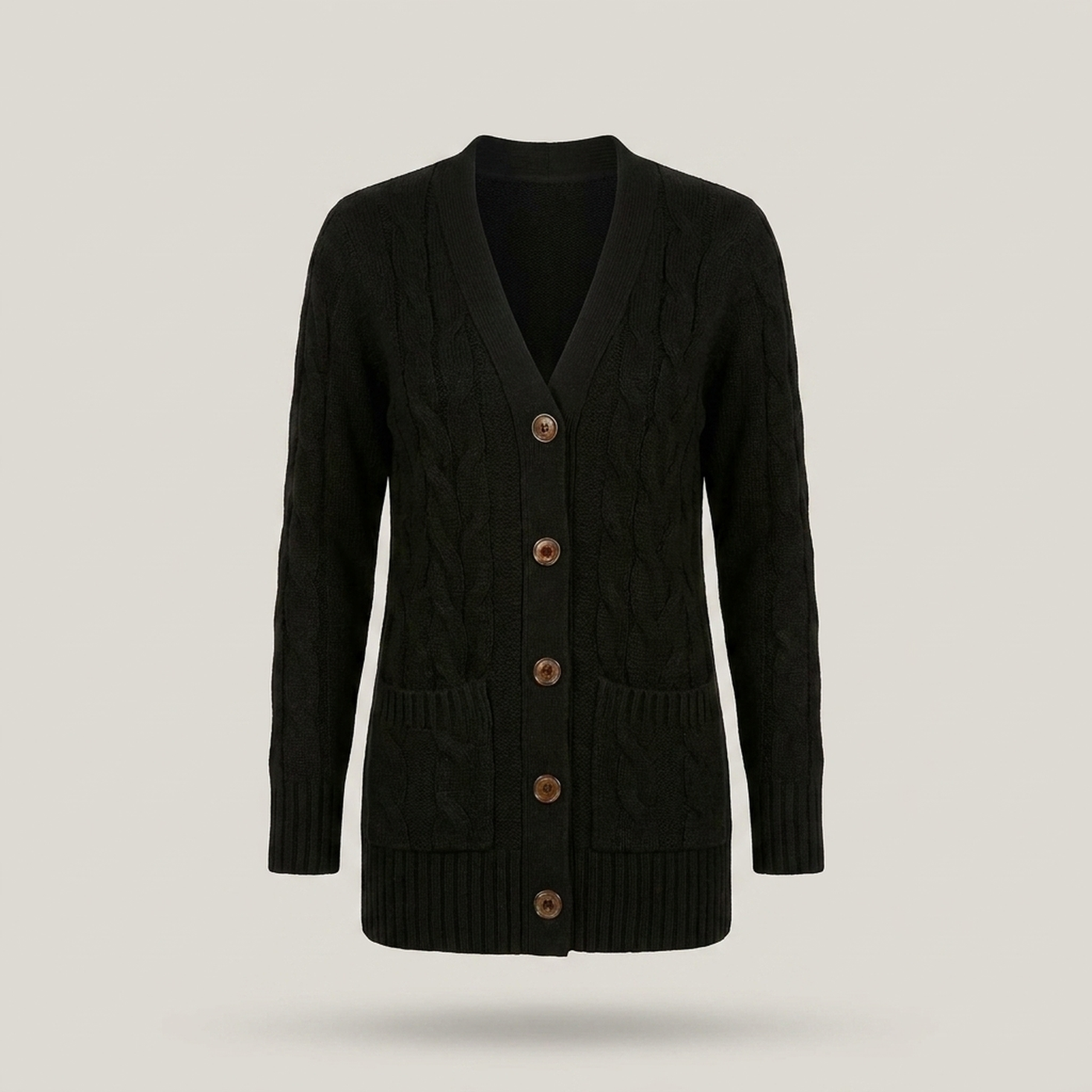 PLUXSTYLE::numise::bettina-cable-cardigan::pack-black
