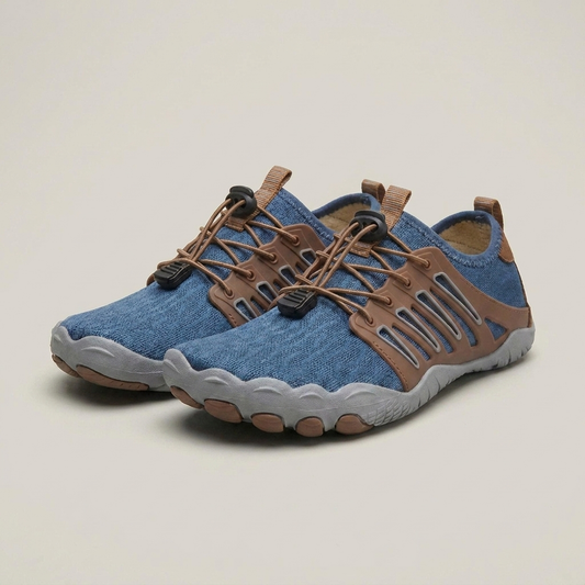 PLUXSTYLE::numise::mens-barefoot-walking-shoes::closeup-detail