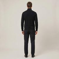 PLUXSTYLE::numise::mens-slim-fit-turtleneck-sweater::back