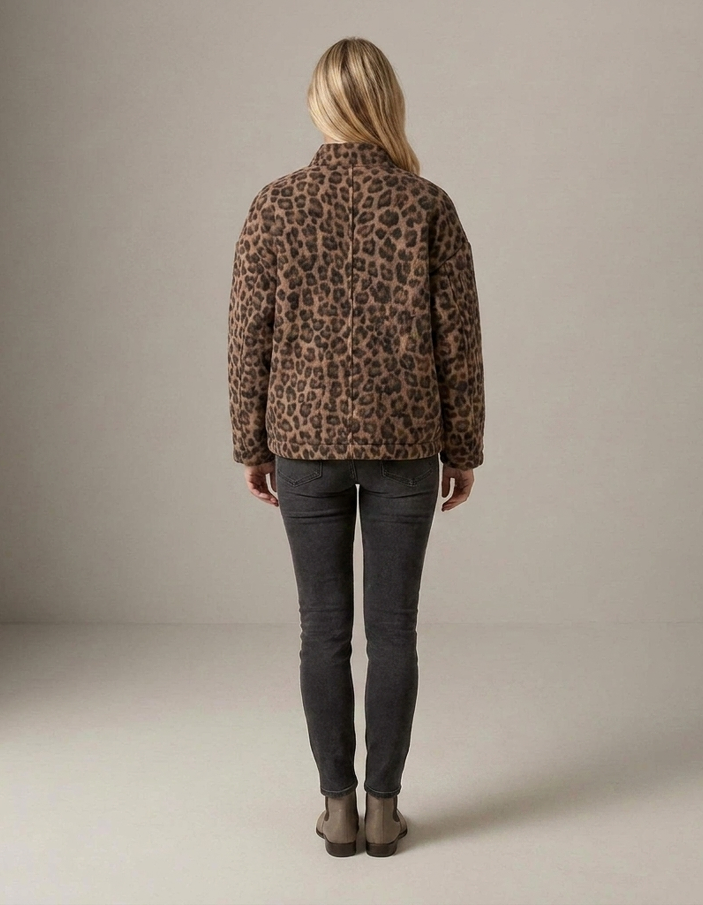 PLUXSTYLE::numise::womens-leopard-print-parka::back