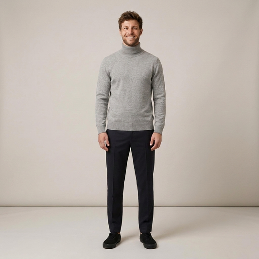 PLUXSTYLE::numise::mens-everyday-roll-neck-sweater::front