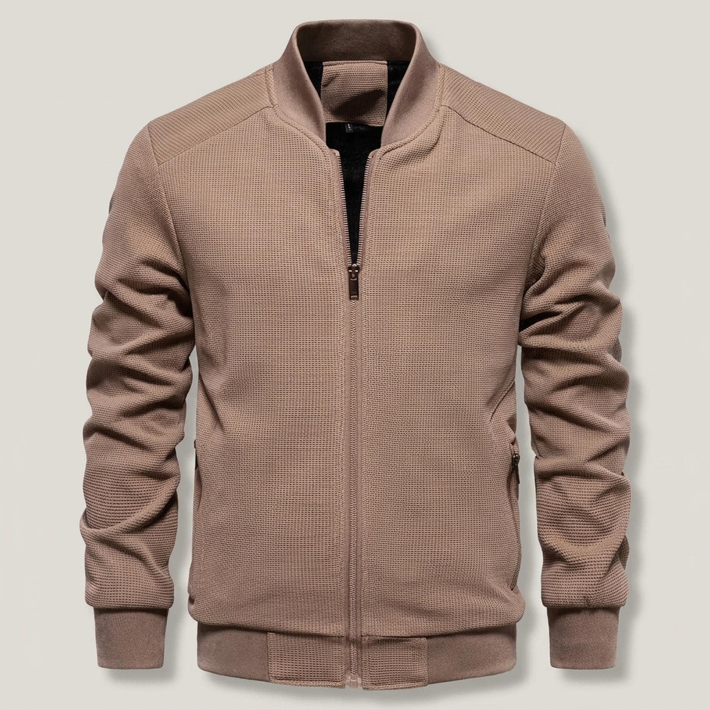 PLUXSTYLE::numise::mens-classic-bomber-parka::pack-brown