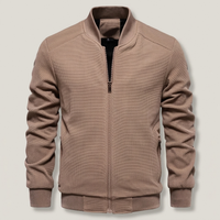PLUXSTYLE::numise::mens-classic-bomber-parka::pack-brown
