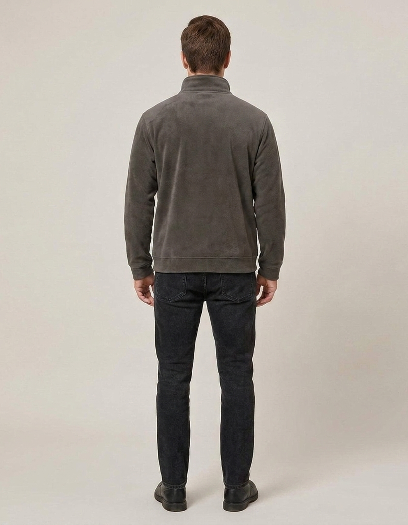 PLUXSTYLE::numise::mens-quarter-zip-parka::back
