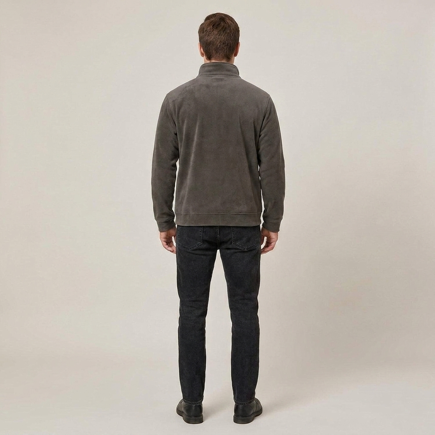 PLUXSTYLE::numise::mens-quarter-zip-parka::back