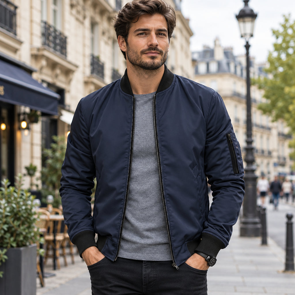 Classic Fit Bomber Jacket