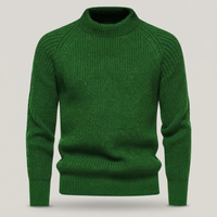 PLUXSTYLE::numise::mens-refined-turtleneck-sweater::pack-dark-green