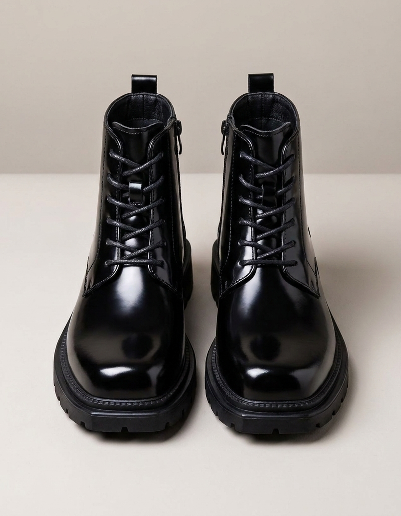 PLUXSTYLE::numise::adrian-polished-dress-boots::pack-onyx-black