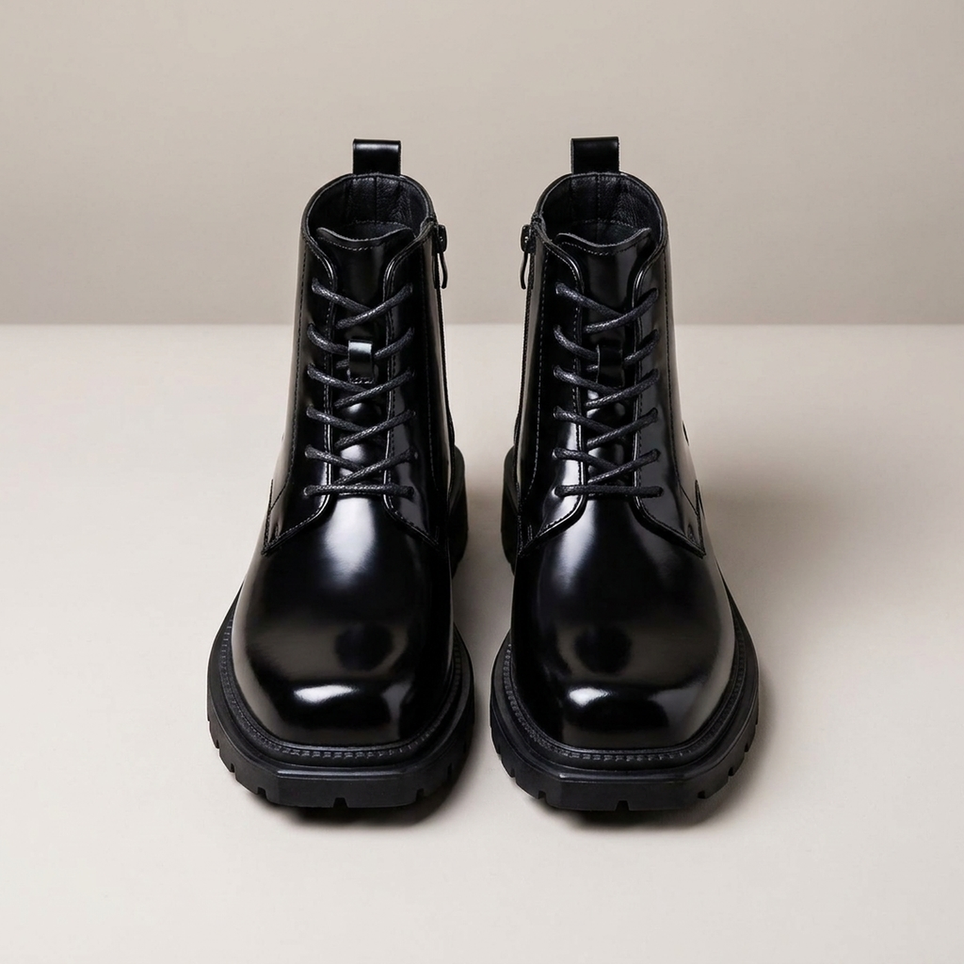 PLUXSTYLE::numise::adrian-polished-dress-boots::pack-onyx-black