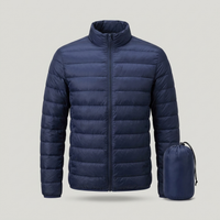 PLUXSTYLE::numise::mens-packable-puffer-parka::pack-navy-blue