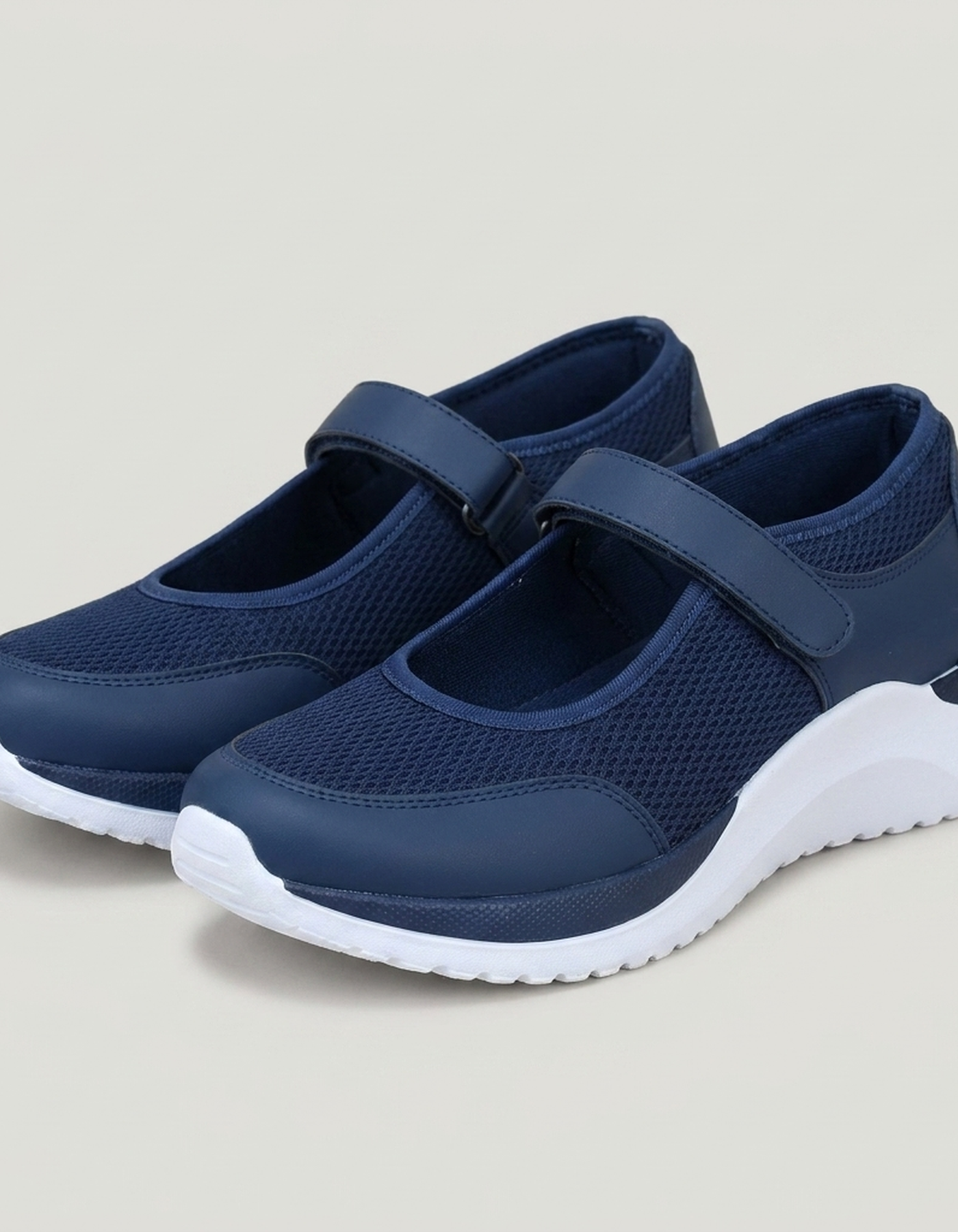 PLUXSTYLE::numise::basket-mary-jane-buckle-sneakers::pack-blue