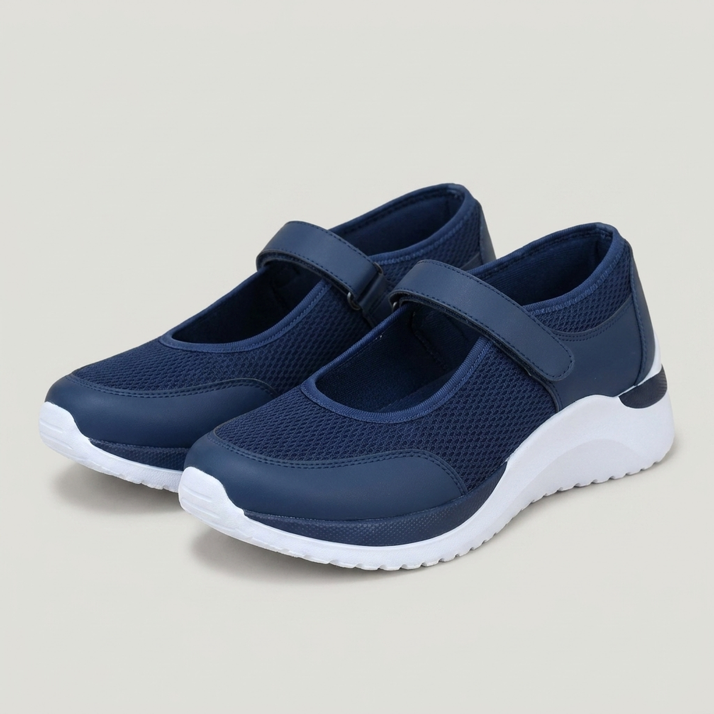 PLUXSTYLE::numise::basket-mary-jane-buckle-sneakers::pack-blue