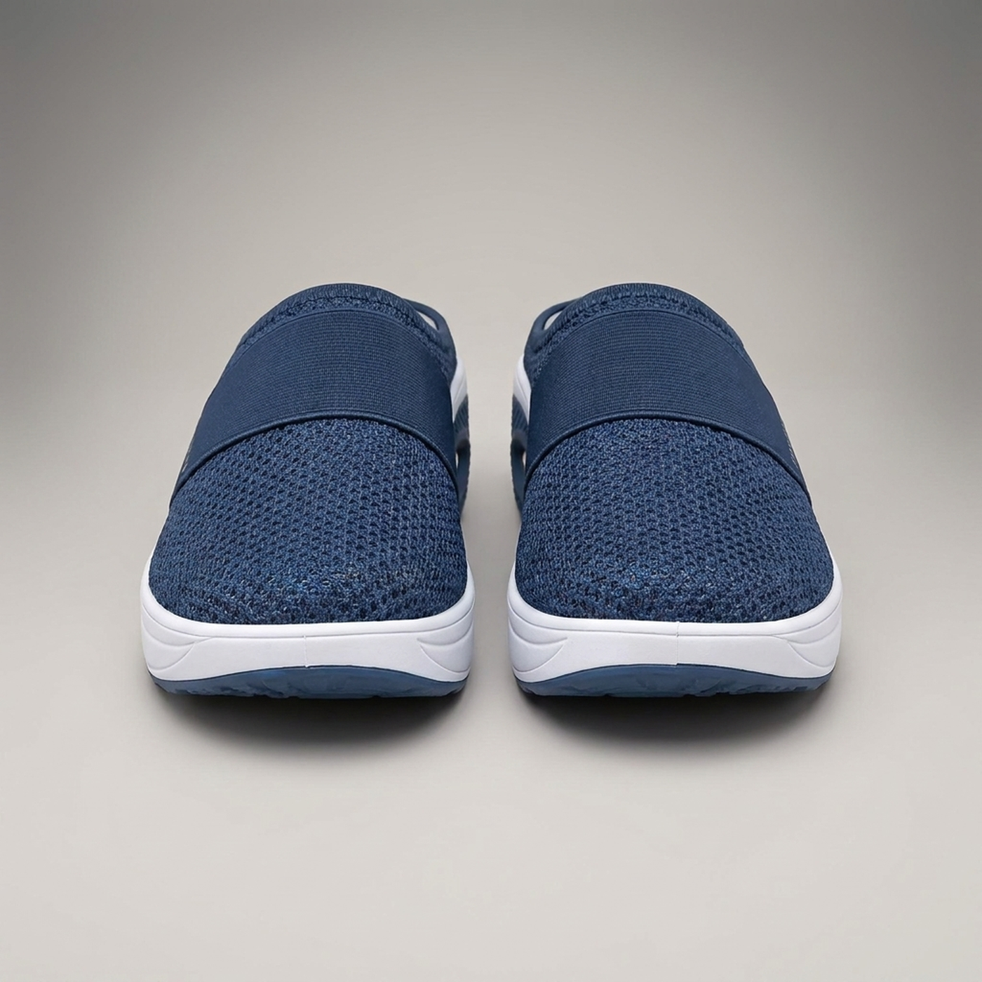 PLUXSTYLE::numise::air-cushion-slip-on-footwear::pack-navy-blue
