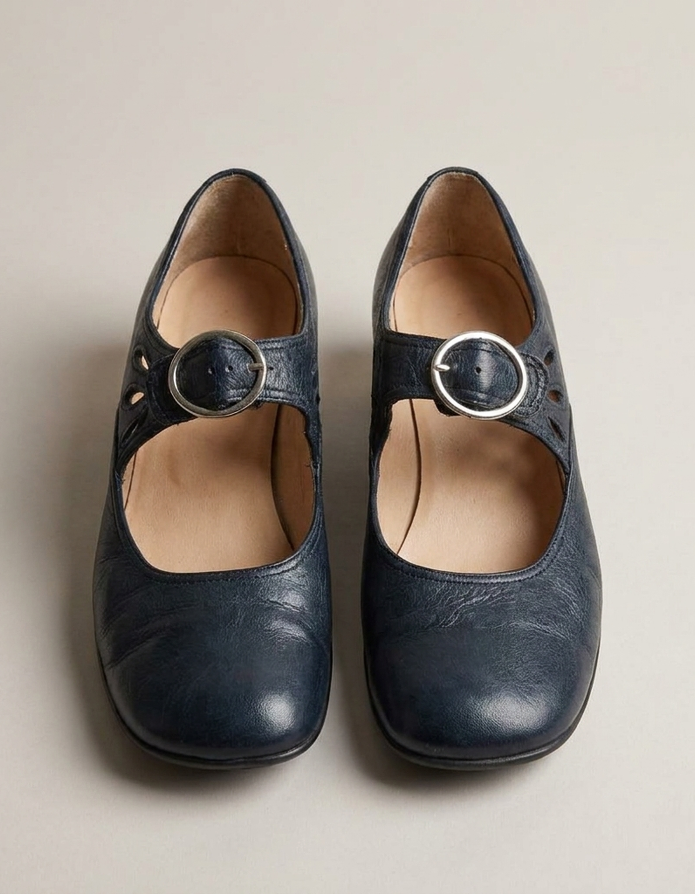 PLUXSTYLE::numise::amelia-buckle-strap-mary-jane-shoes::pack-blue