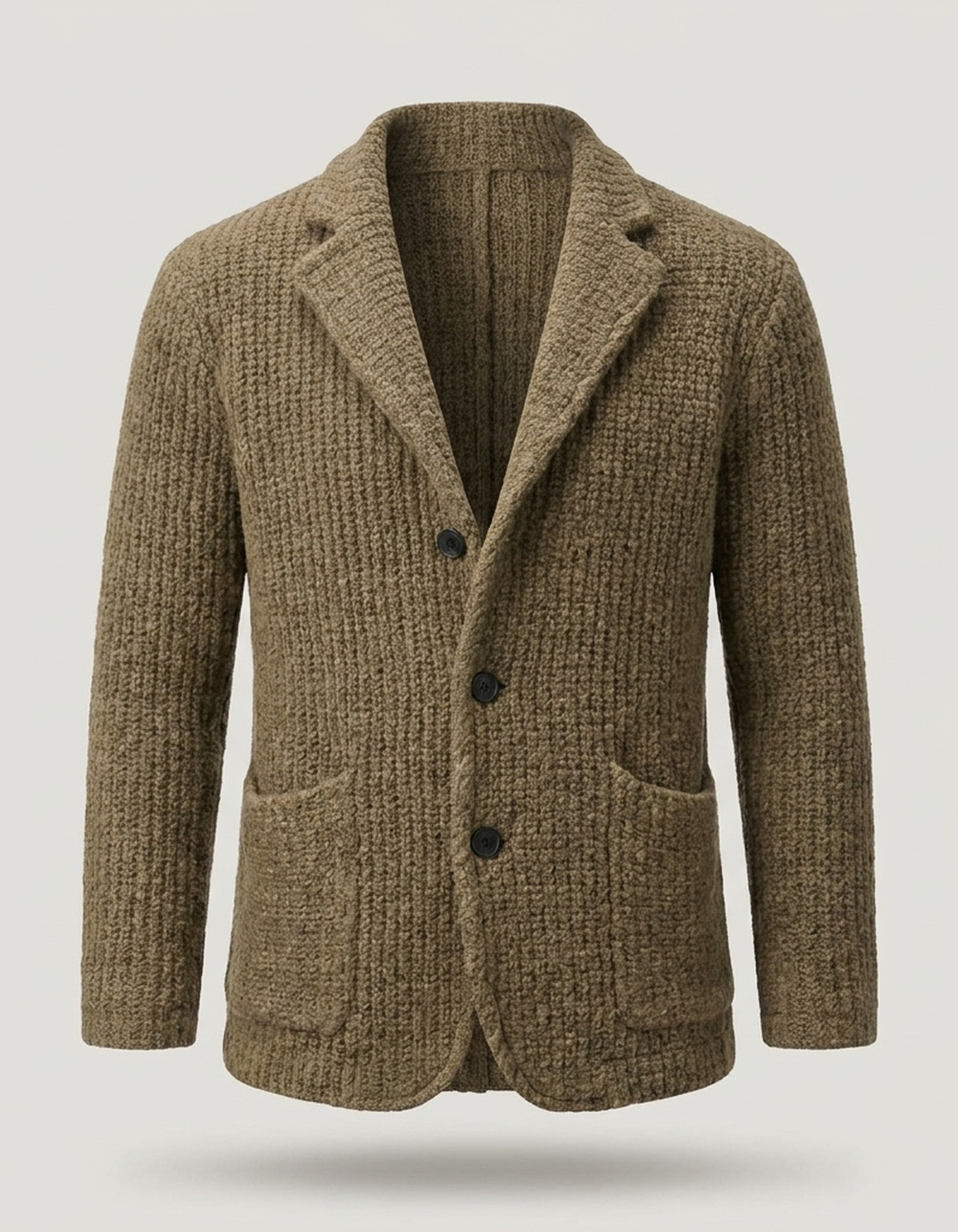 PLUXSTYLE::numise::adrian-regular-fit-cardigan::pack-khaki
