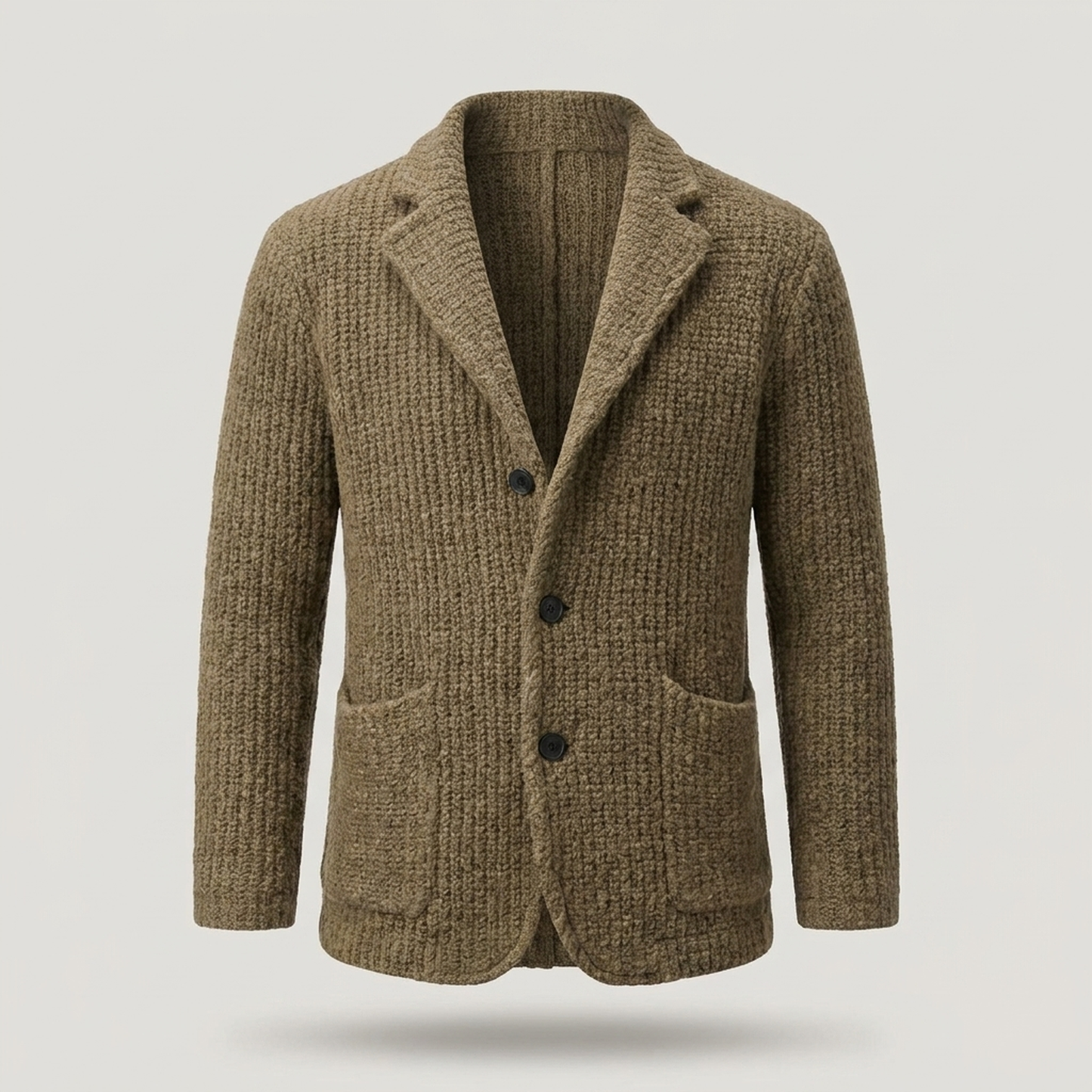 PLUXSTYLE::numise::adrian-regular-fit-cardigan::pack-khaki