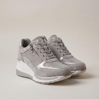 PLUXSTYLE::numise::side-zip-platform-sneakers::closeup-detail