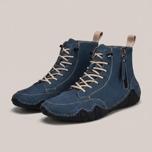 PLUXSTYLE::numise::mens-side-zip-combat-boots::pack-blue