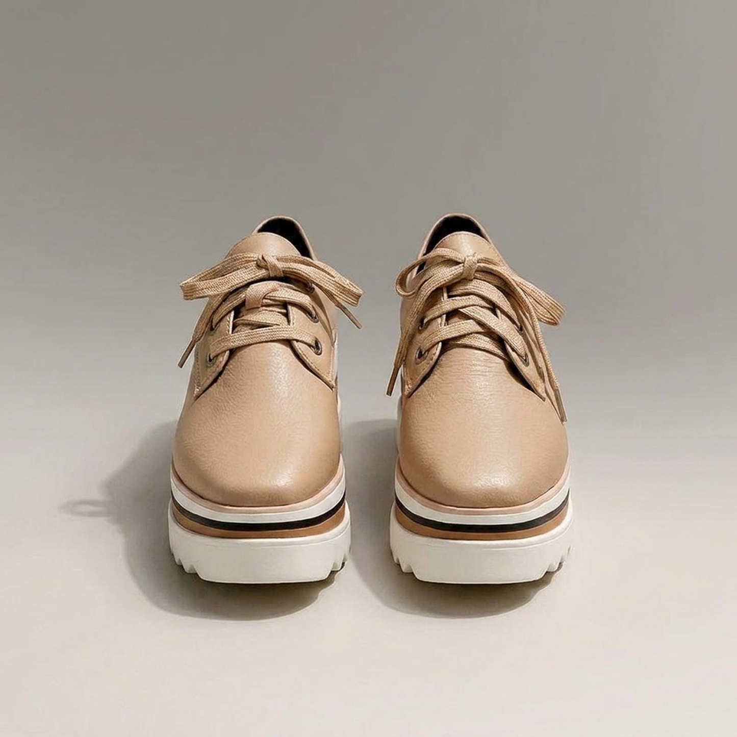 PLUXSTYLE::numise::grace-lace-up-platform-sneakers::pack-beige