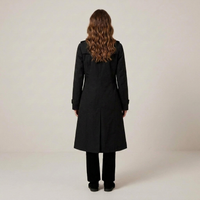 PLUXSTYLE::numise::womens-double-breasted-longline-parka::back