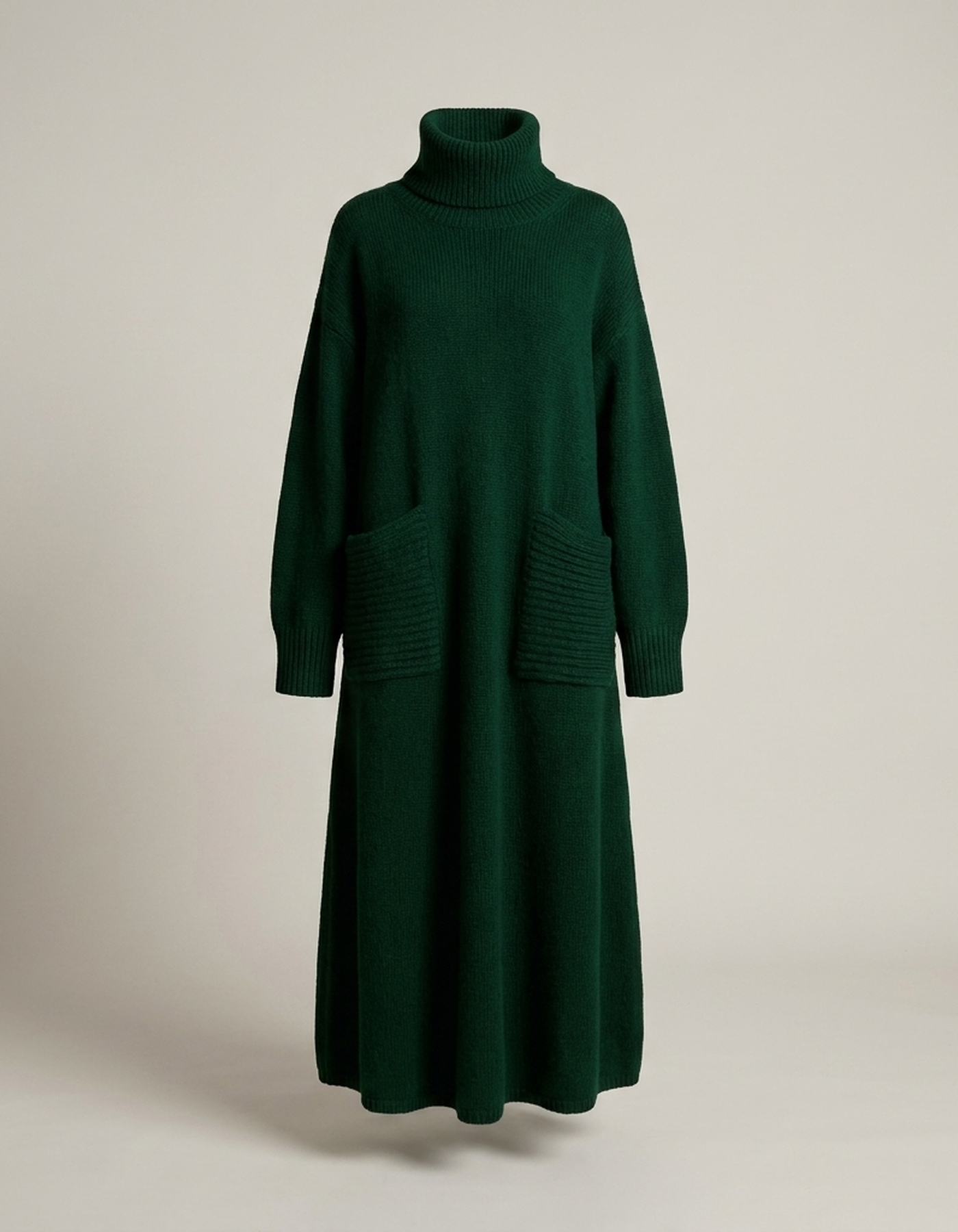PLUXSTYLE::numise::alyndra-high-neck-maxi-dress::pack-green