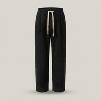 PLUXSTYLE::numise::mens-relaxed-drawstring-pants::pack-black