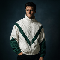 Casual Men's Jacket with Modern Reflective Panel Design