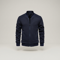 PLUXSTYLE::numise::mens-classic-bomber-parka::pack-navy-blue