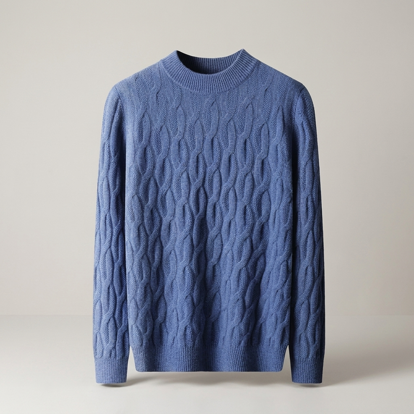 PLUXSTYLE::numise::mens-mock-neck-sweater::pack-azure-blue