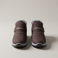 PLUXSTYLE::numise::womens-slip-on-snow-boots::pack-brown