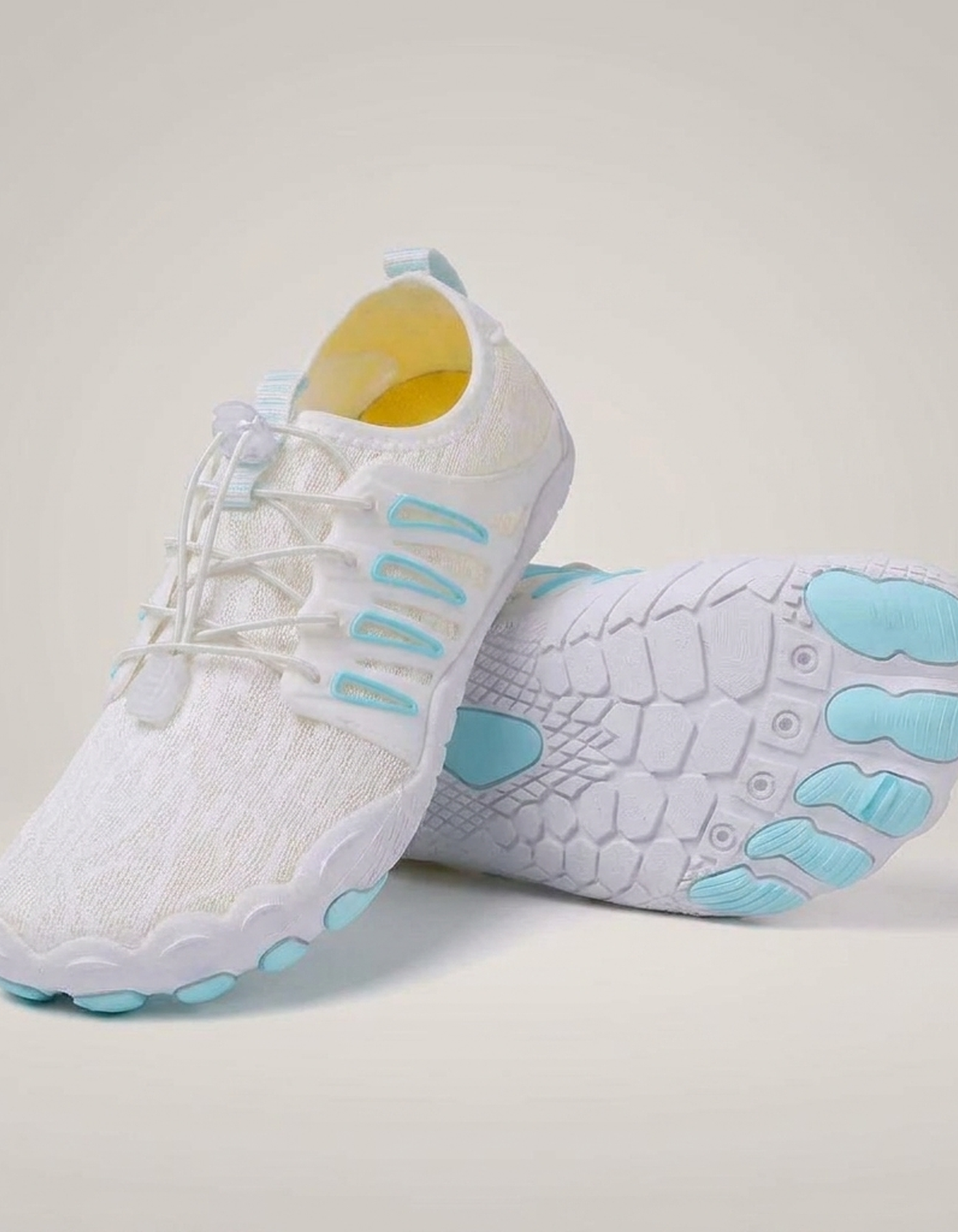 PLUXSTYLE::numise::mens-barefoot-walking-shoes::pack-white-and-blue
