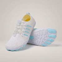 PLUXSTYLE::numise::mens-barefoot-walking-shoes::pack-white-and-blue