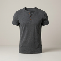 PLUXSTYLE::numise::mens-streamlined-henley-top::pack-grey