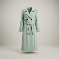PLUXSTYLE::numise::relaxed-belted-parka::pack-light-green