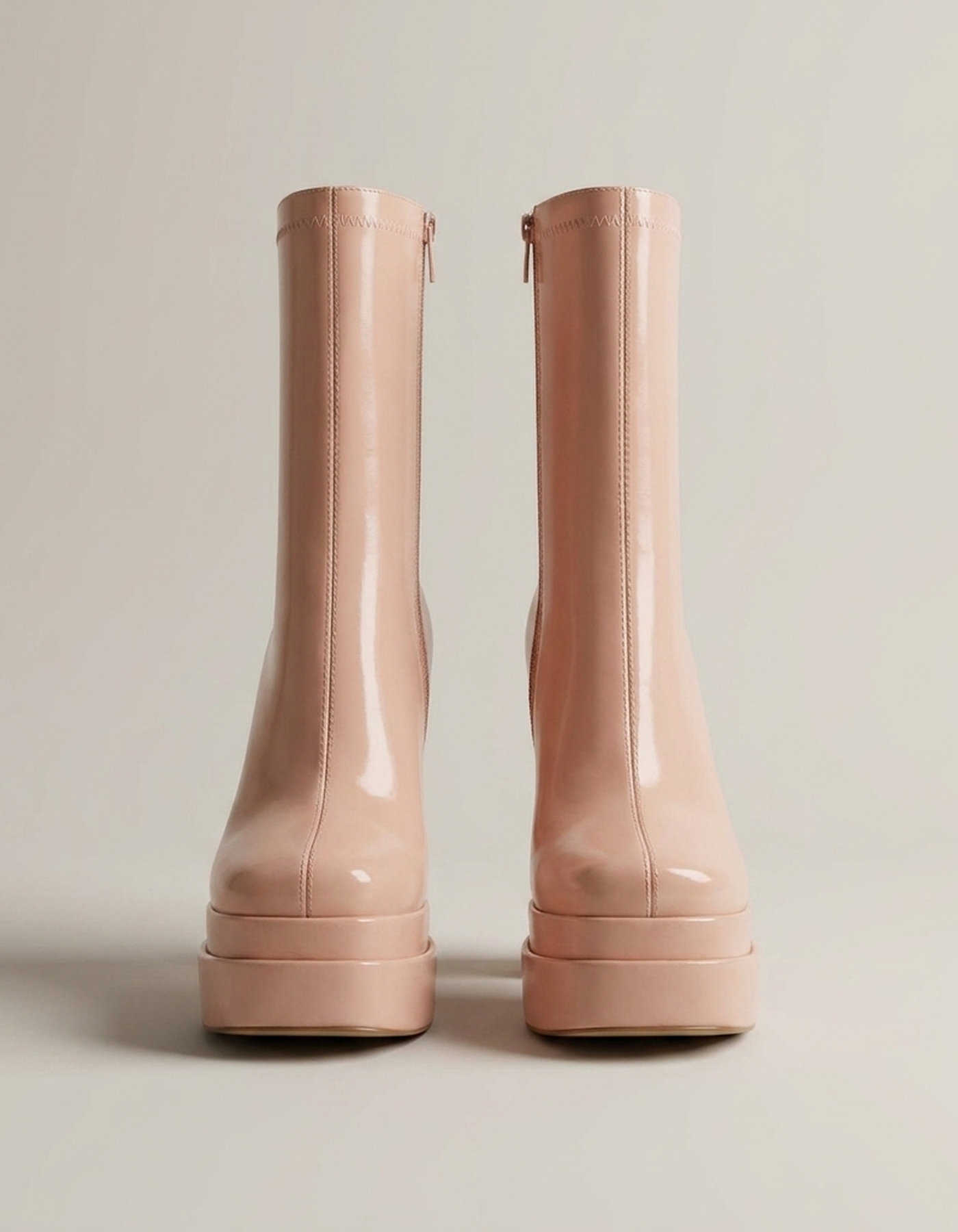 PLUXSTYLE::numise::womens-high-heel-platform-ankle-boots::pack-light-pink