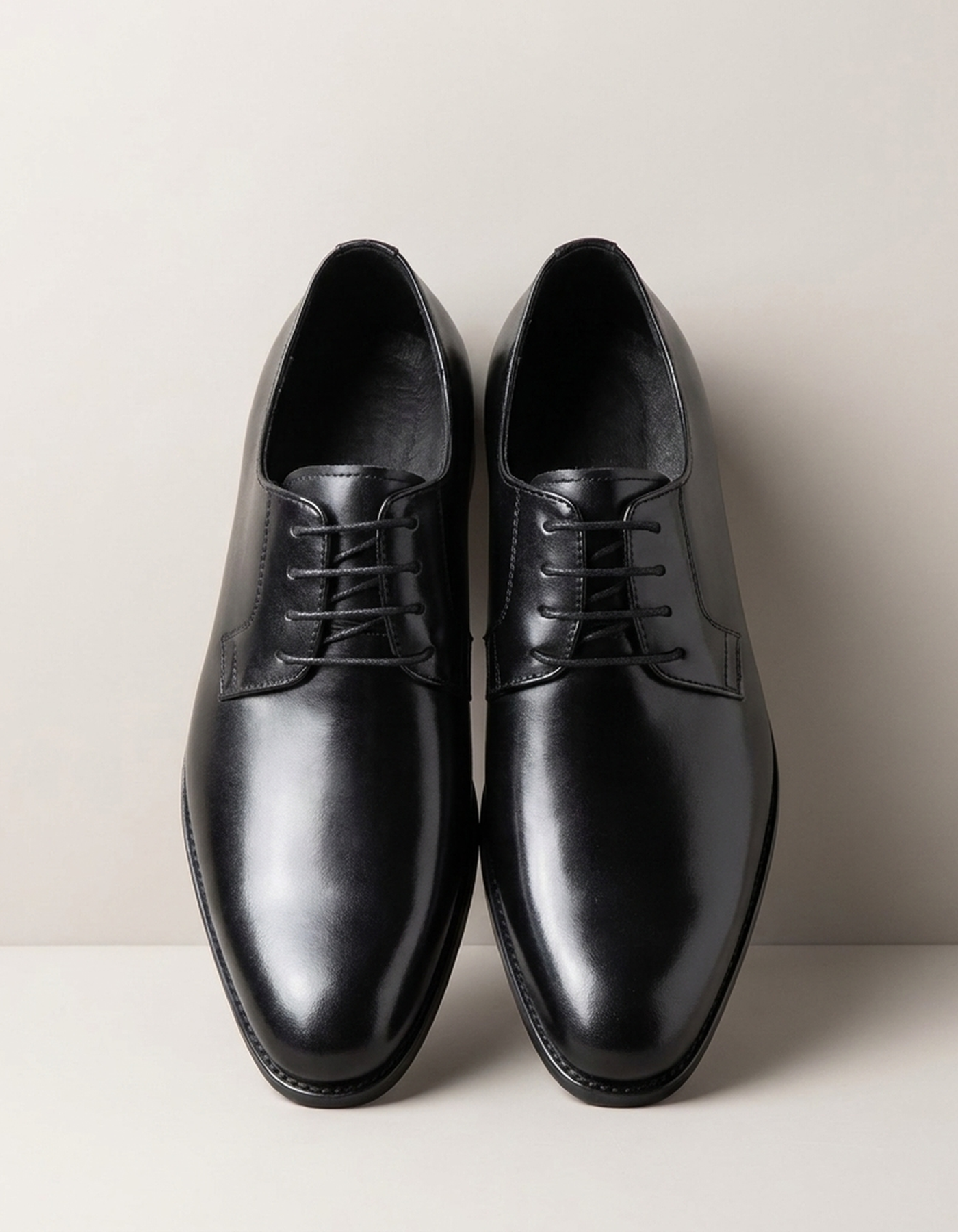 PLUXSTYLE::numise::mens-pointed-toe-derby-dress-shoes::pack-black