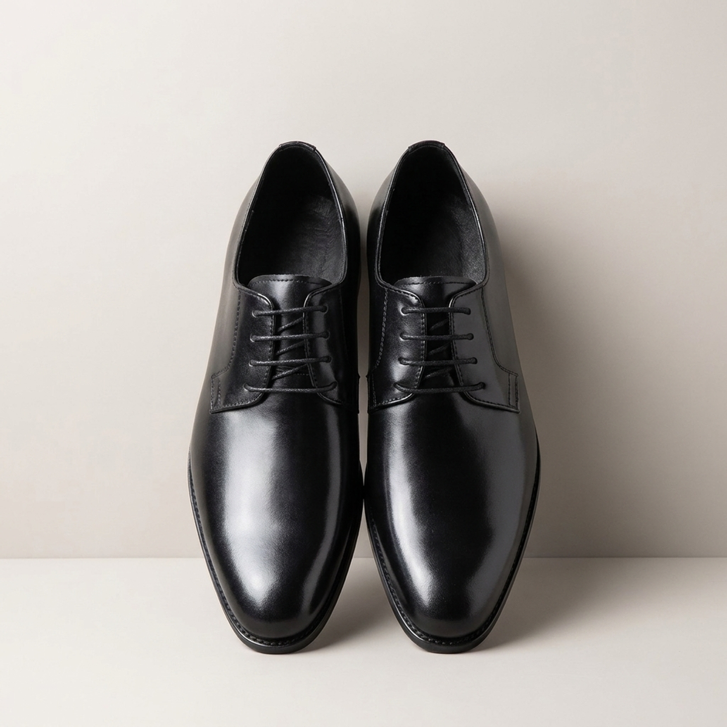 PLUXSTYLE::numise::mens-pointed-toe-derby-dress-shoes::pack-black