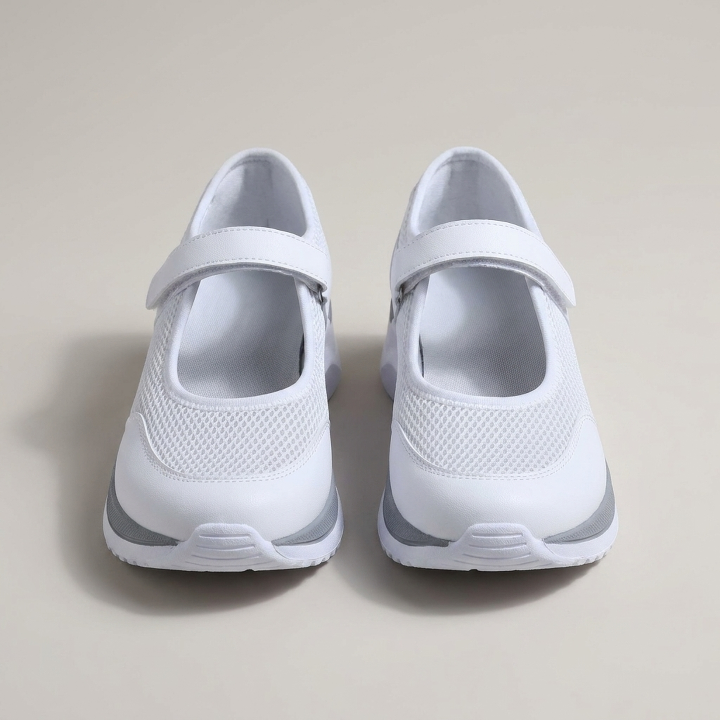PLUXSTYLE::numise::basket-mary-jane-buckle-sneakers::pack-white