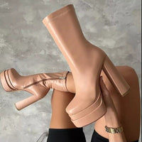 PLUXSTYLE::numise::womens-high-heel-platform-ankle-boots::lifestyle-keep-1