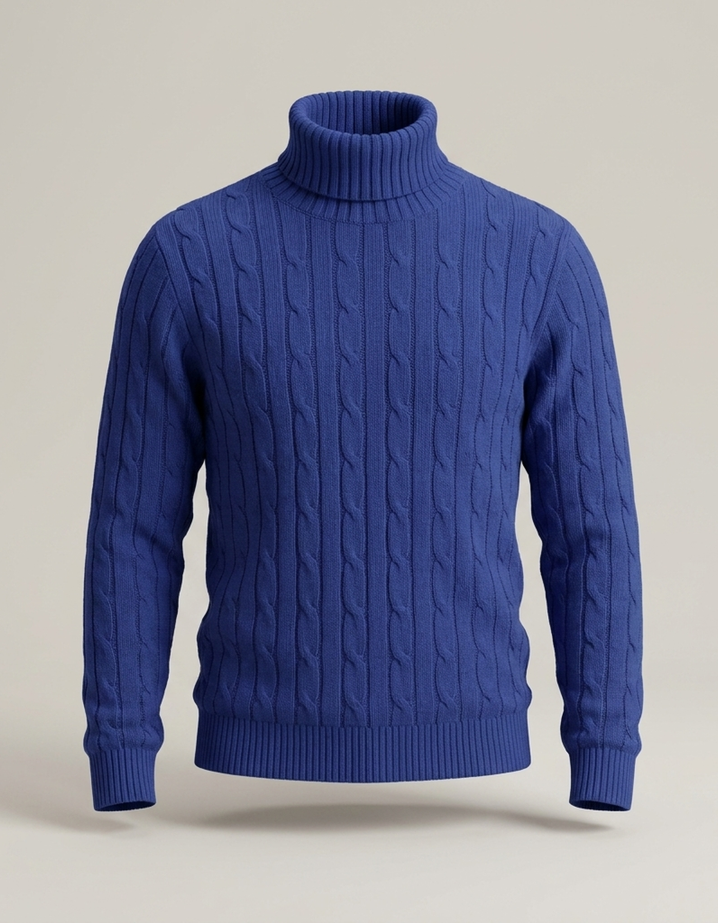 PLUXSTYLE::numise::mens-cable-turtleneck-sweater::pack-blue