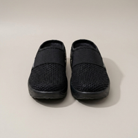 PLUXSTYLE::numise::air-cushion-slip-on-footwear::pack-black