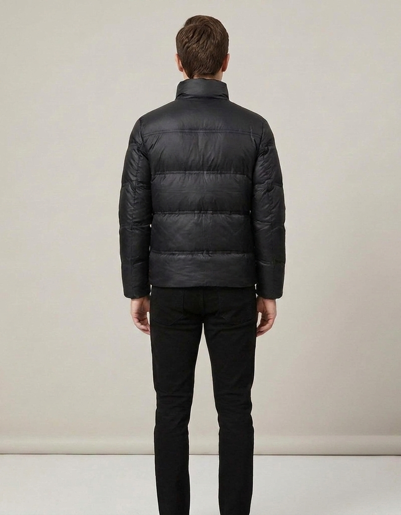 PLUXSTYLE::numise::mens-stand-collar-winter-parka::back
