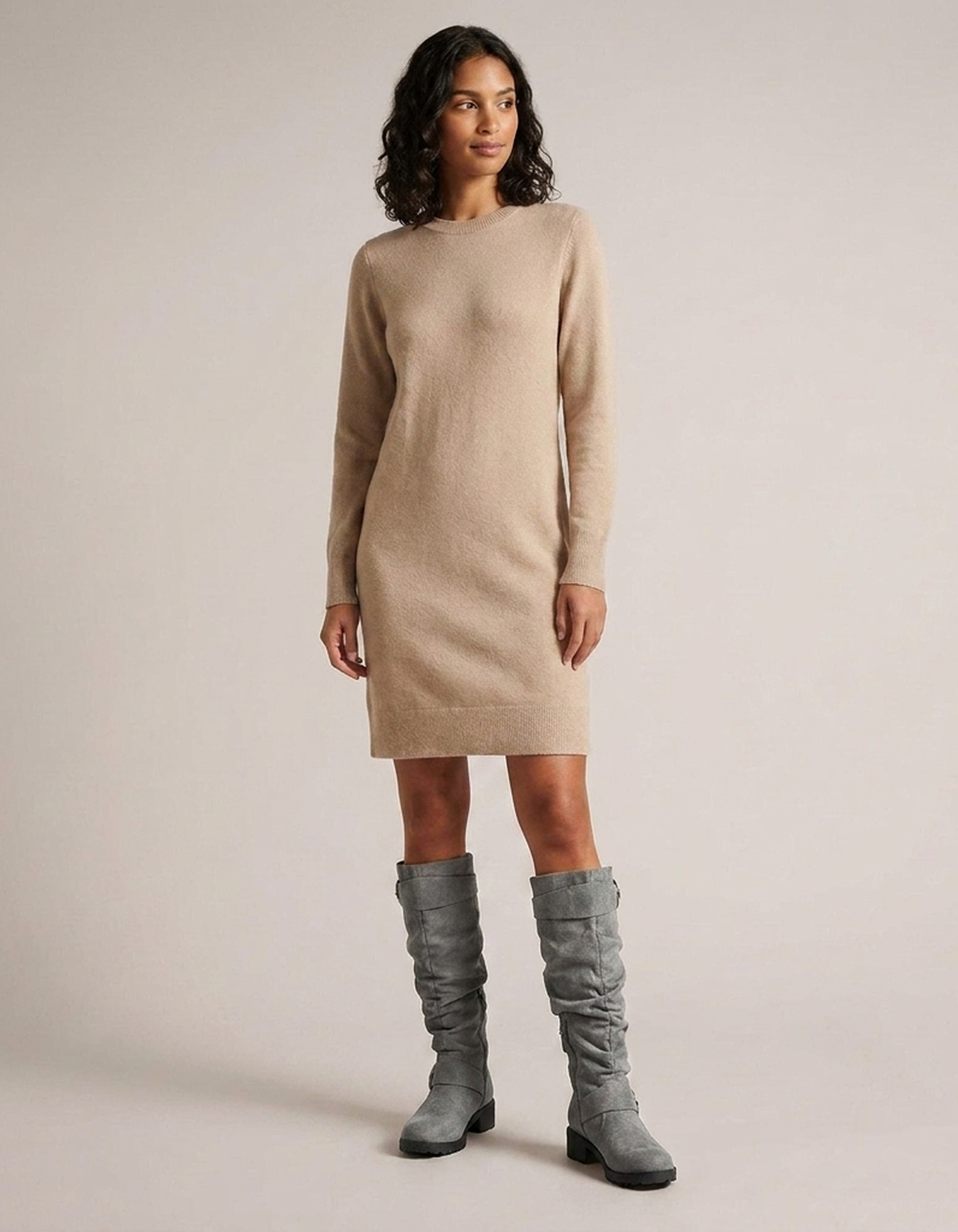 PLUXSTYLE::numise::slouchy-buckle-knee-high-boots::zoom-out