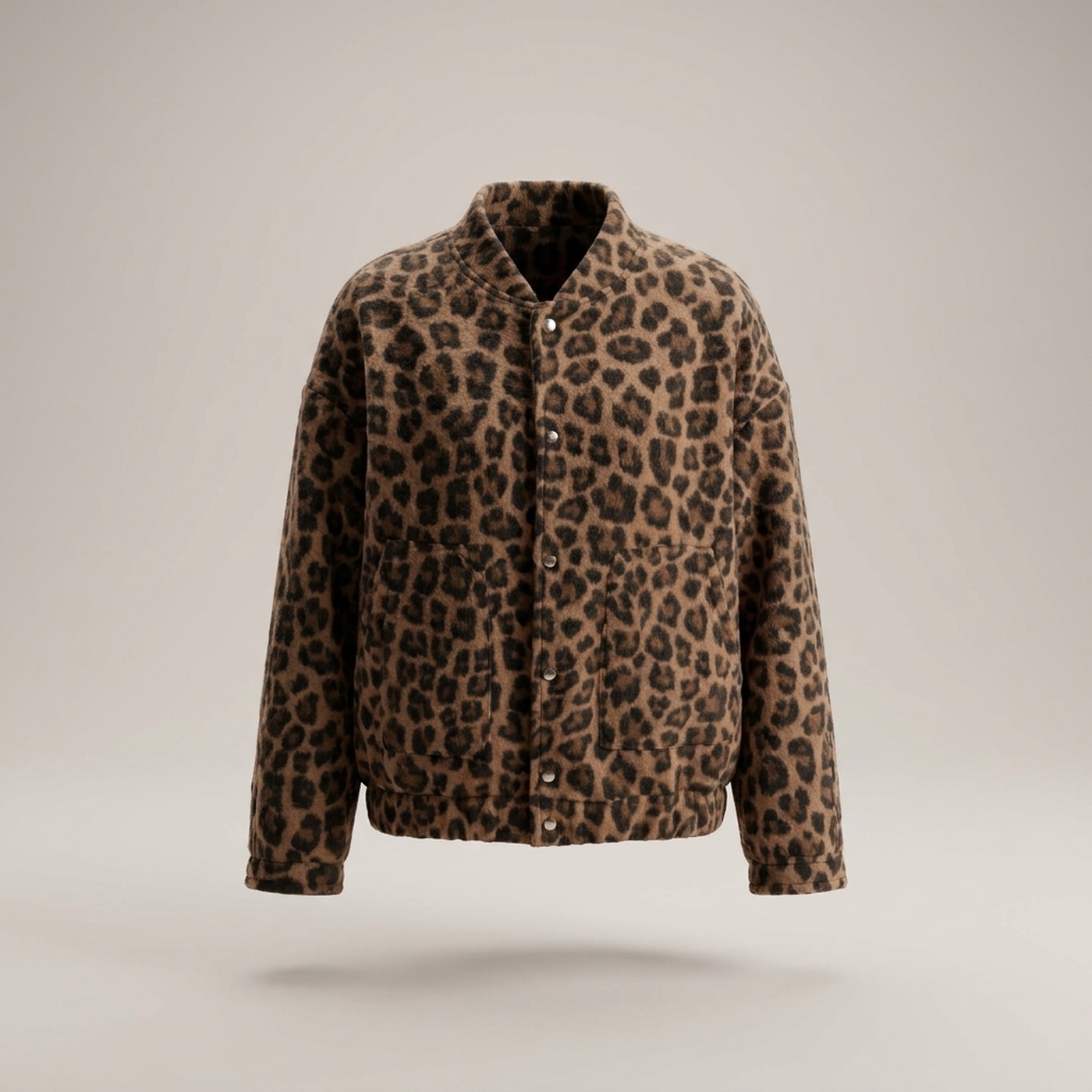 PLUXSTYLE::numise::womens-leopard-print-parka::pack-brown