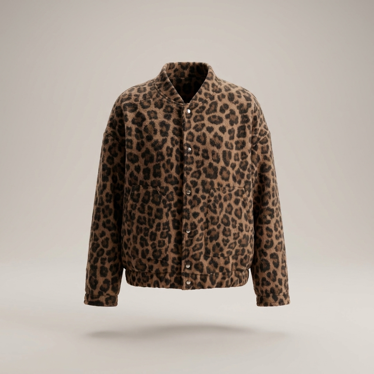 PLUXSTYLE::numise::womens-leopard-print-parka::pack-brown