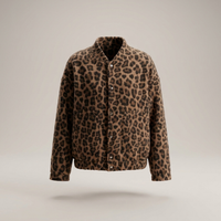 PLUXSTYLE::numise::womens-leopard-print-parka::pack-brown