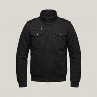 PLUXSTYLE::numise::aiden-stand-collar-parka::pack-black