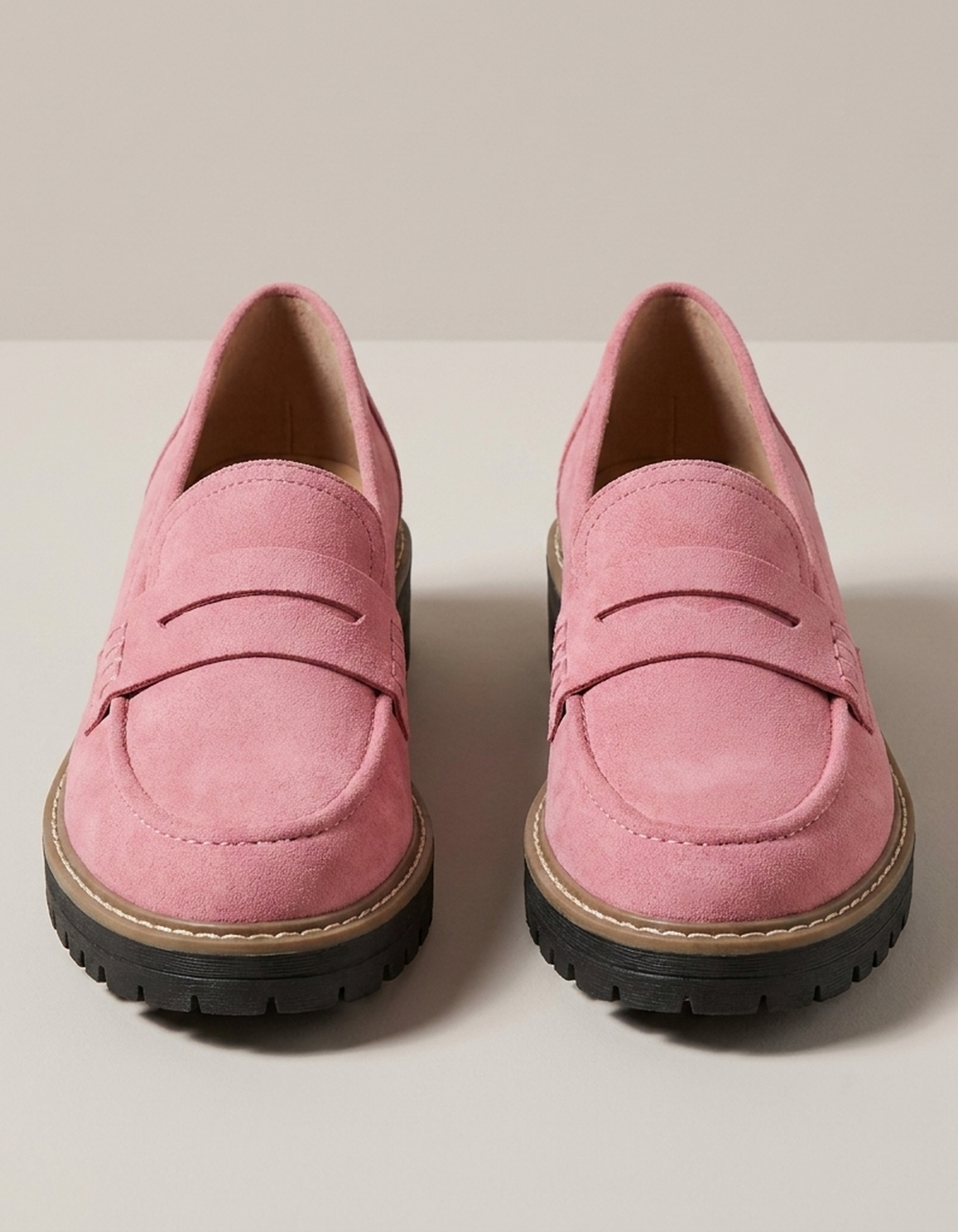 PLUXSTYLE::numise::chunky-slip-on-loafers::pack-pink