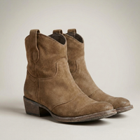 PLUXSTYLE::numise::alessia-western-ankle-boots::closeup-detail