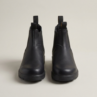 PLUXSTYLE::numise::mens-lug-sole-chelsea-boots::pack-black